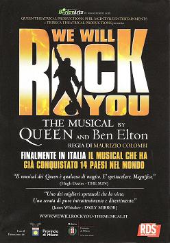 we will rock you the musical flyer
